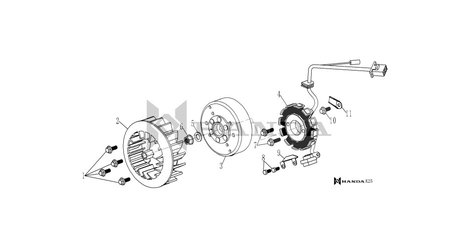 Stator (Active 125) - Yuki Active 125 CC