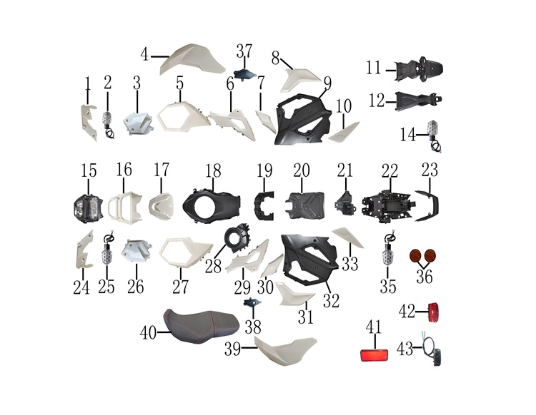 Yuki Hammer 125CC Grenaj Grubu patlak şeması