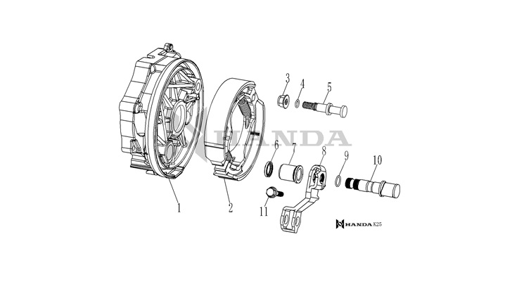 Arka Fren Gerdirme Mili (Hammer 125) - Yuki Hammer 125CC