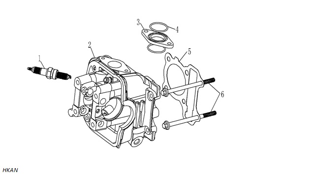 Silindir Üst Conta (Hammer 125) - Yuki Hammer 125CC