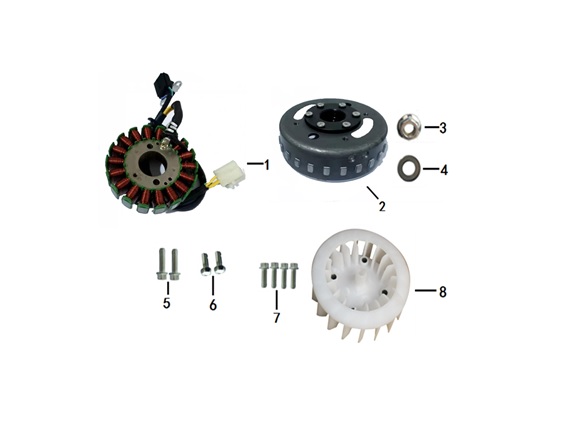 Motor Fan Pervanesi ( Risotto 125 )