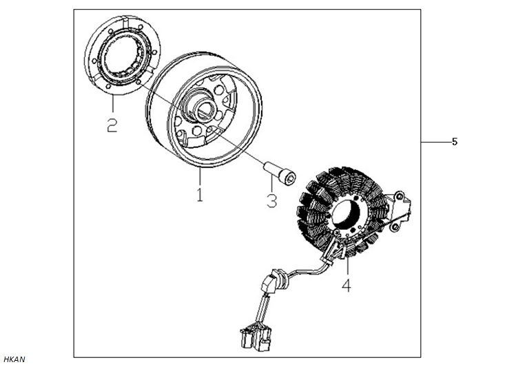 Stator Ve Volant Set (Rally 250)