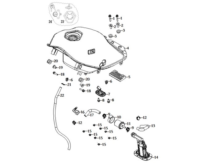 Kontak Ve Depo Kapak Seti (Rally 250)