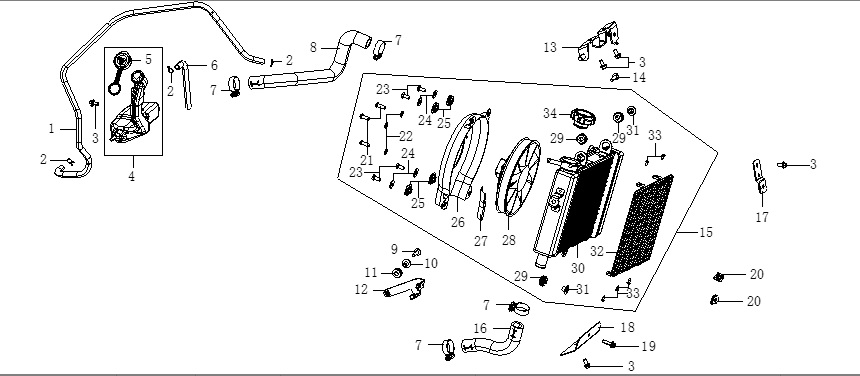 Radyatör Braketi (Voge 250 RR)