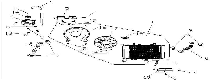 Radyatör Üst Braket (Voge 300DS)