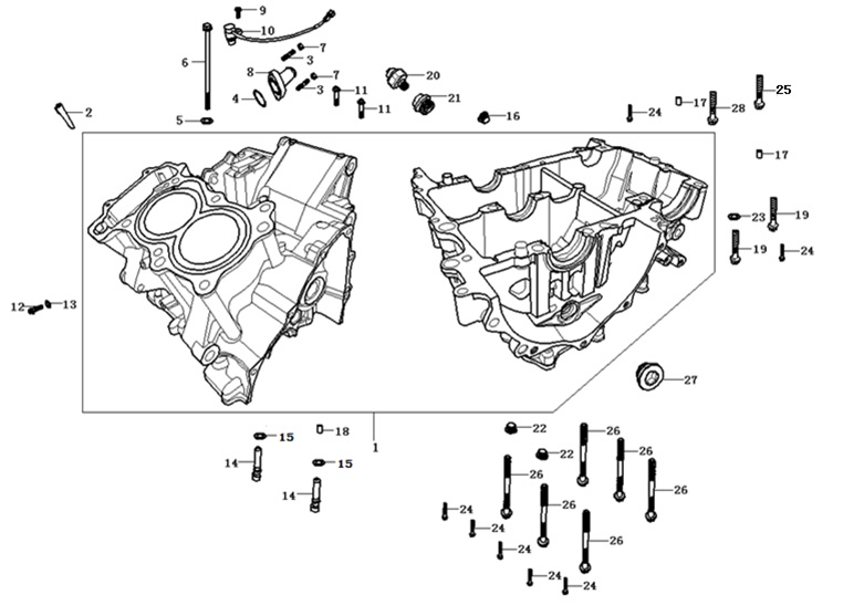 Motor Bloğu Set (Voge 500AC)