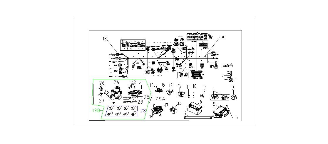 Voge 500DS Elektrık Grubu patlak şeması