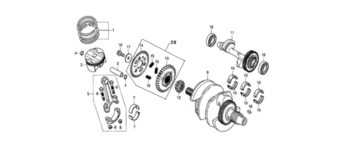 Piston Pim Sekmanı (Voge 500AC-500R-500DS-500DSX)