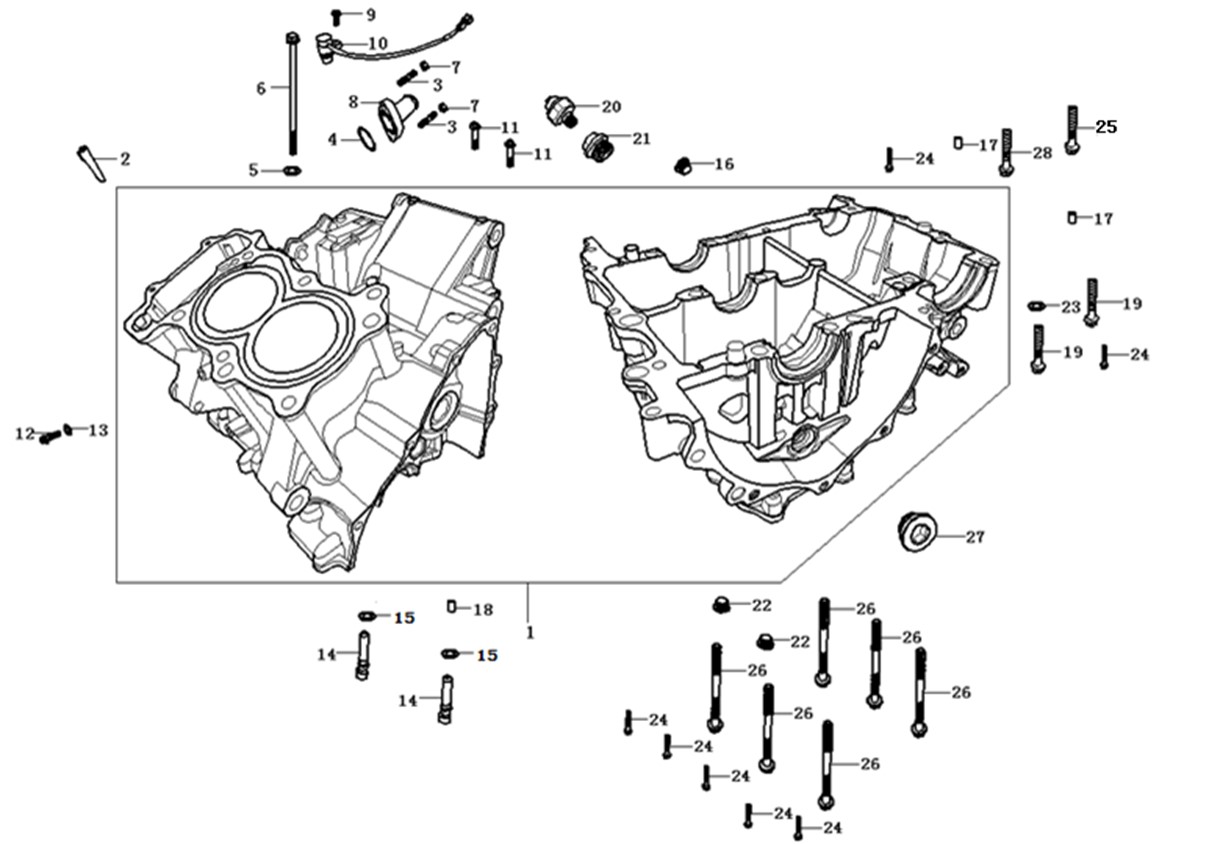 Motor Bloğu Set (Voge 500DS)