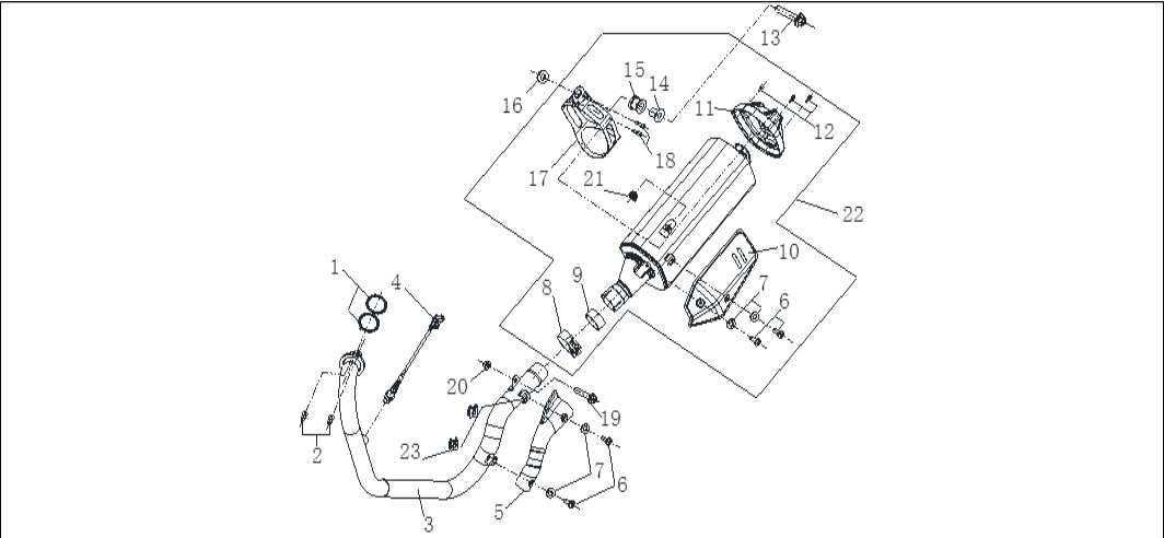 Egzoz Dekoratif (Voge 650 Dsx)