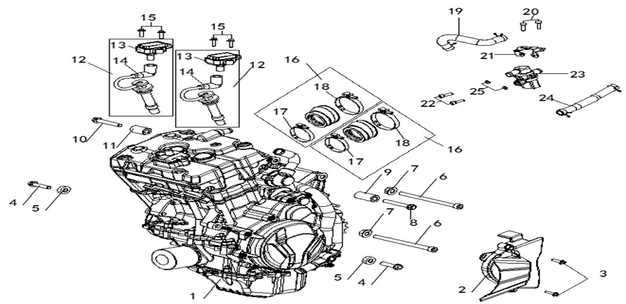 Motor Hortumu (Voge 525ACX)