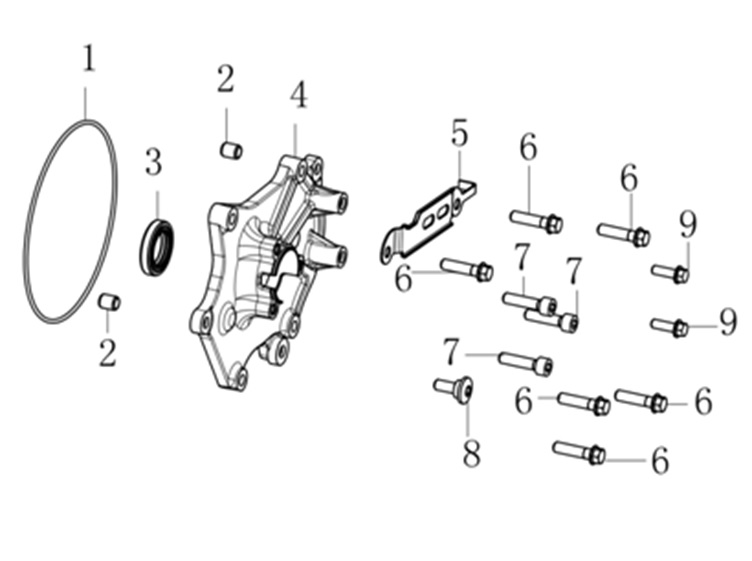 Stator Arka Kapağı (SR1 Adv)