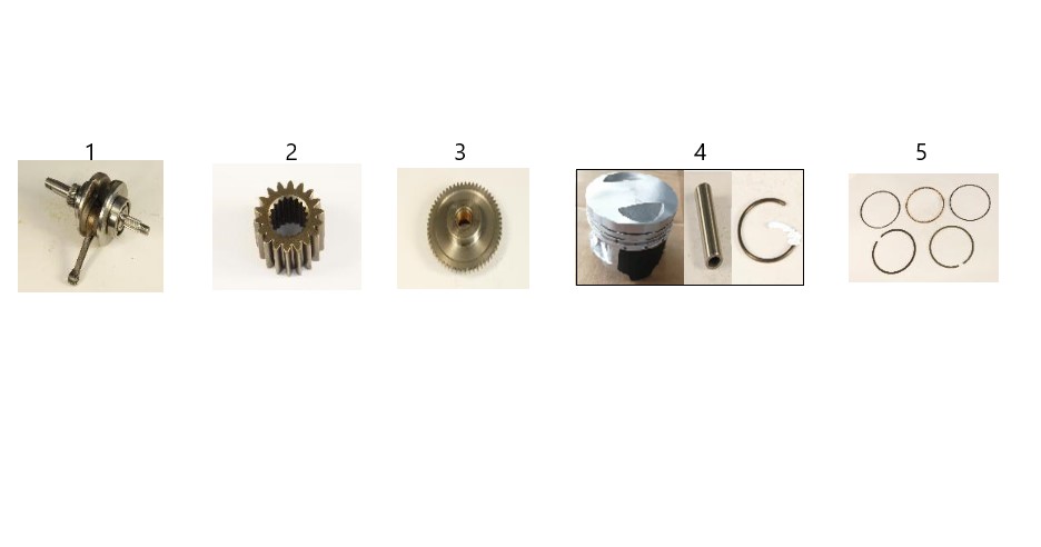Piston Set (Chico Pro) - Yuki Chico Pro
