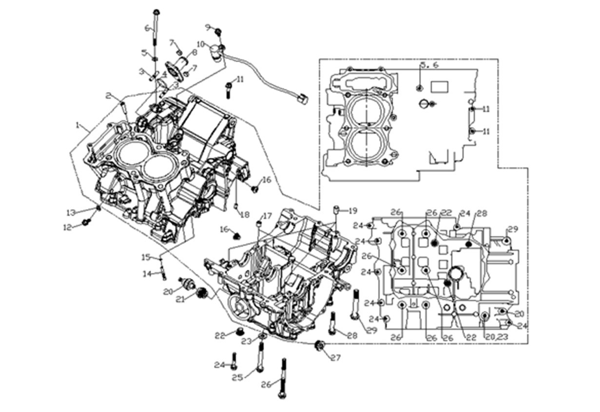 Motor Bloğu Set (Voge 525DSX)