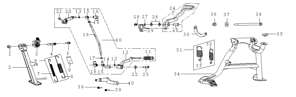 Arka Fren Pedal Yayı (Voge 525DSX)