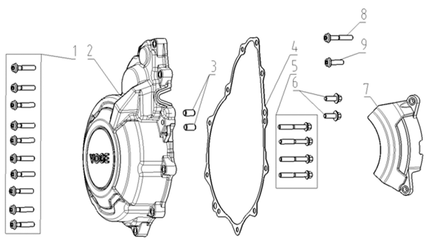 Stator Kapağı (Voge 625DSX)
