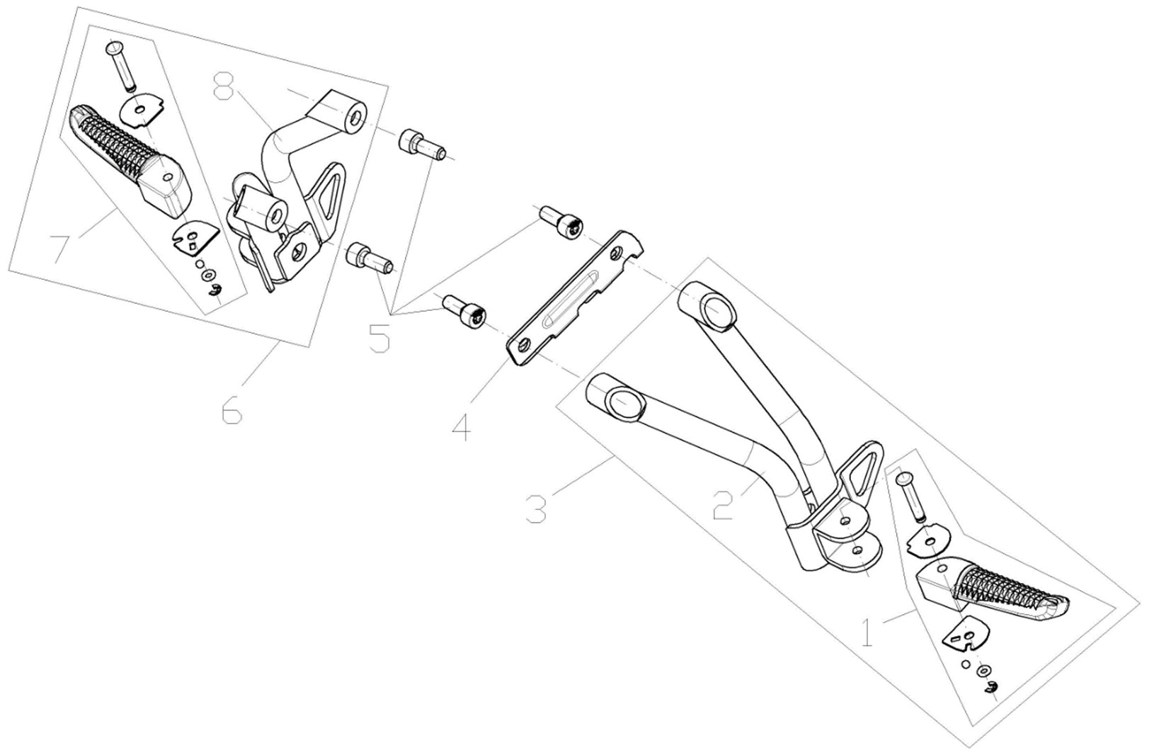 Yolcu Basamağı Sağ Set (Voge 625DSX)