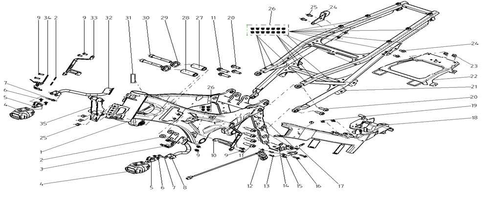 Egzoz Braketi 1 (Voge 900DSX)