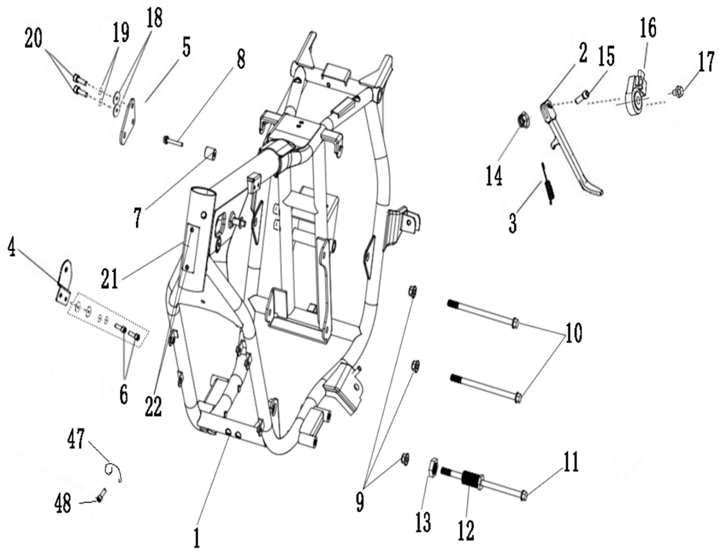 Motor Askı Mili (Funrider 125)