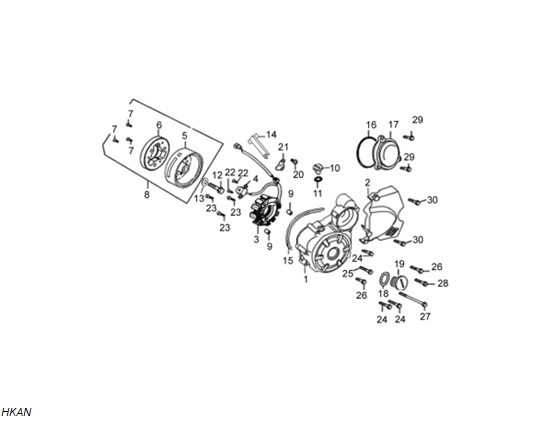 Stator Kapak Tıpası (Gp-2 Taro 125 R)