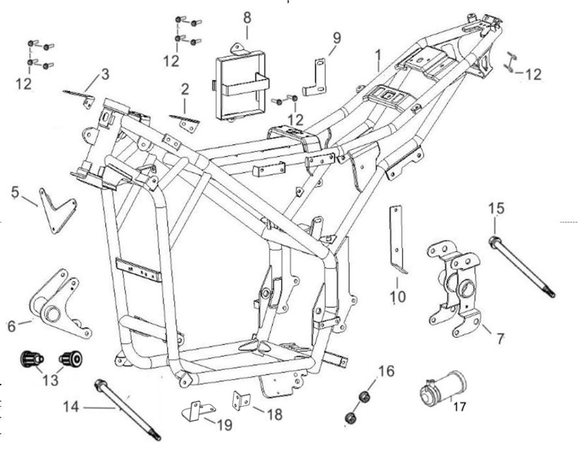 Motor Braketi 1 (Gp-2 Taro 125 R)