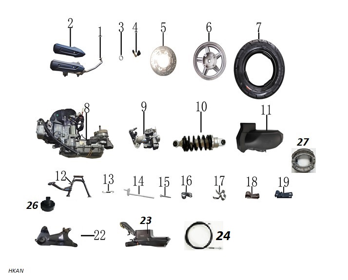 Arka İç Çamurluk (Hammer 125)