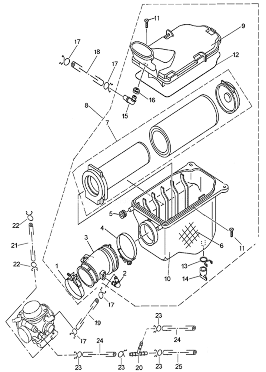 Hava Filtre Elemanı (400-600-700 Atv) - Yuki HS 400 Piton Atv