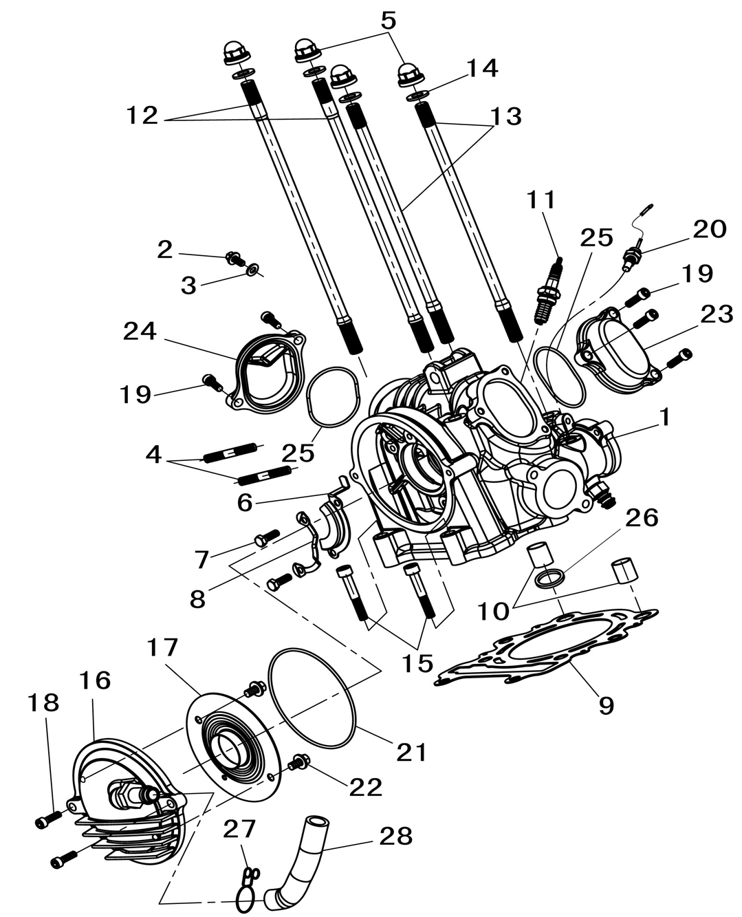 Silindir Üst Kapak (400 Atv)