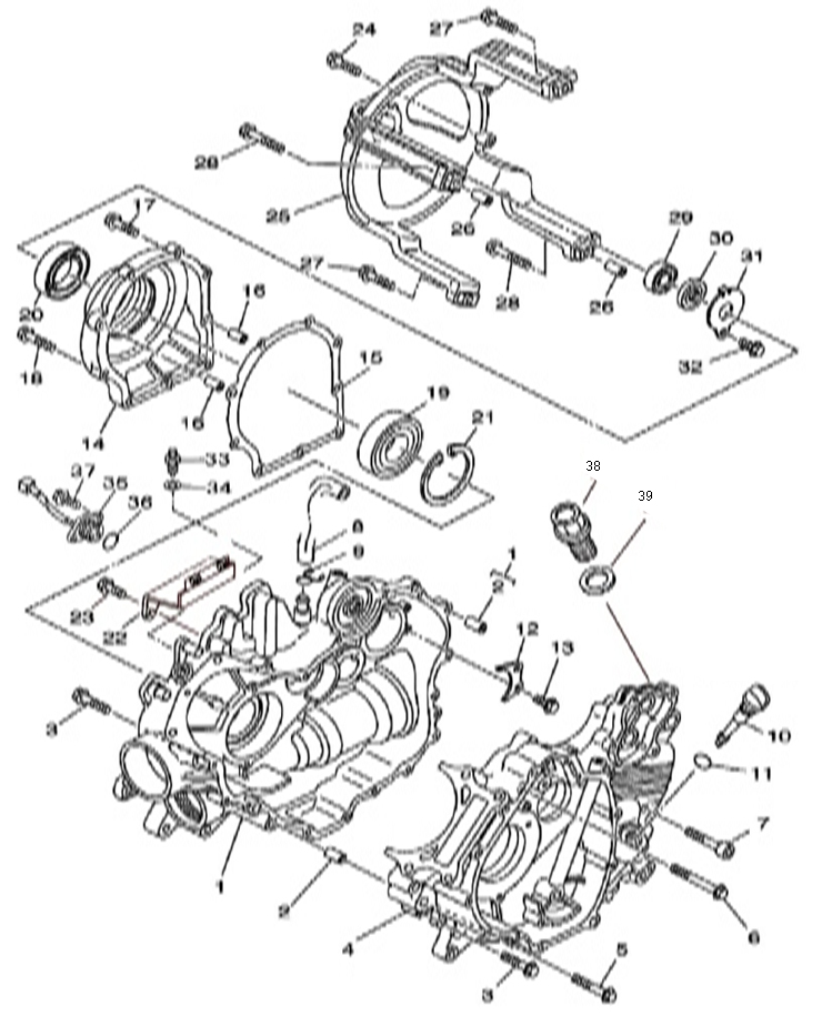 Motor Bloğu Sol (700 Atv)