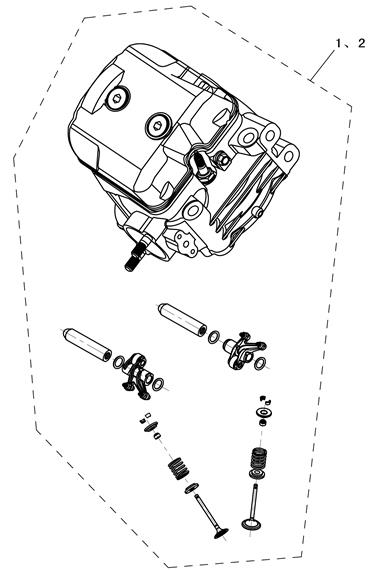 Silindir Üst Kapak Komple (800 Atv) - Yuki HS 800 Atv