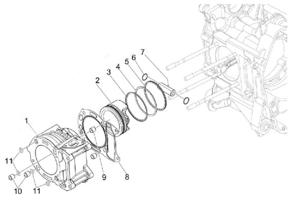 Piston Sekman Takımı Set (Huracan)