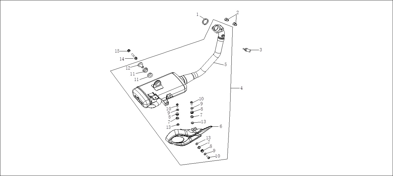 Egzoz Dekor Kapak (Voge R125)