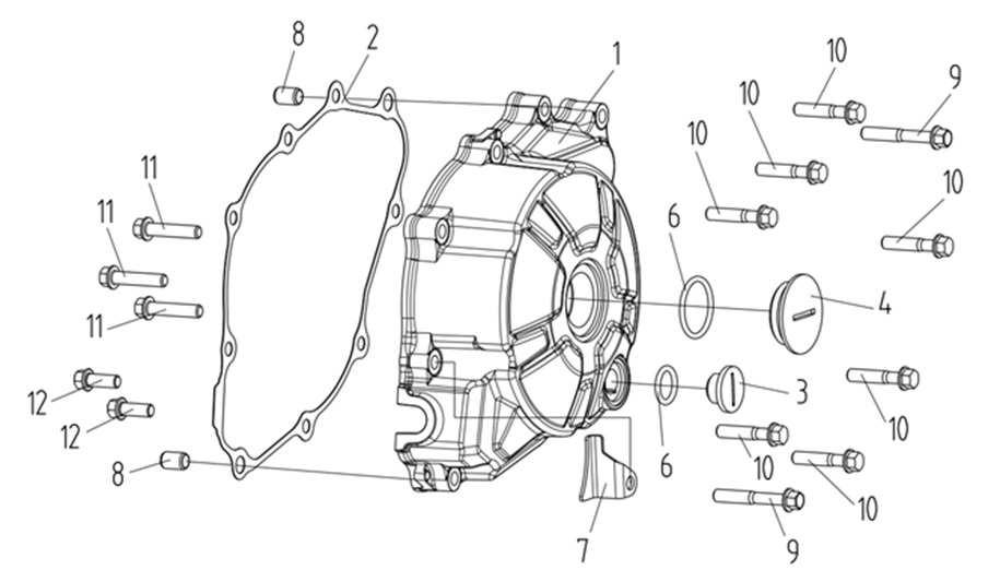 Stator Kapak Vidası (Voge R125)