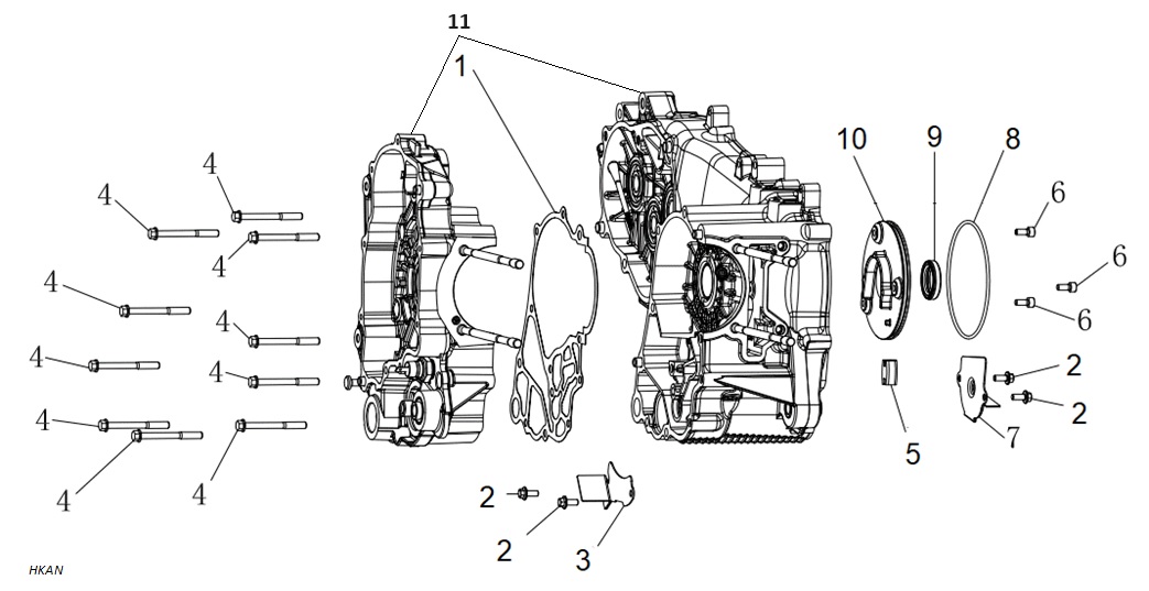 Motor Bloğu Set (SR3 250)