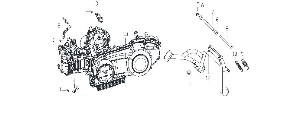 Motor Braketi Ön (SR3 250)