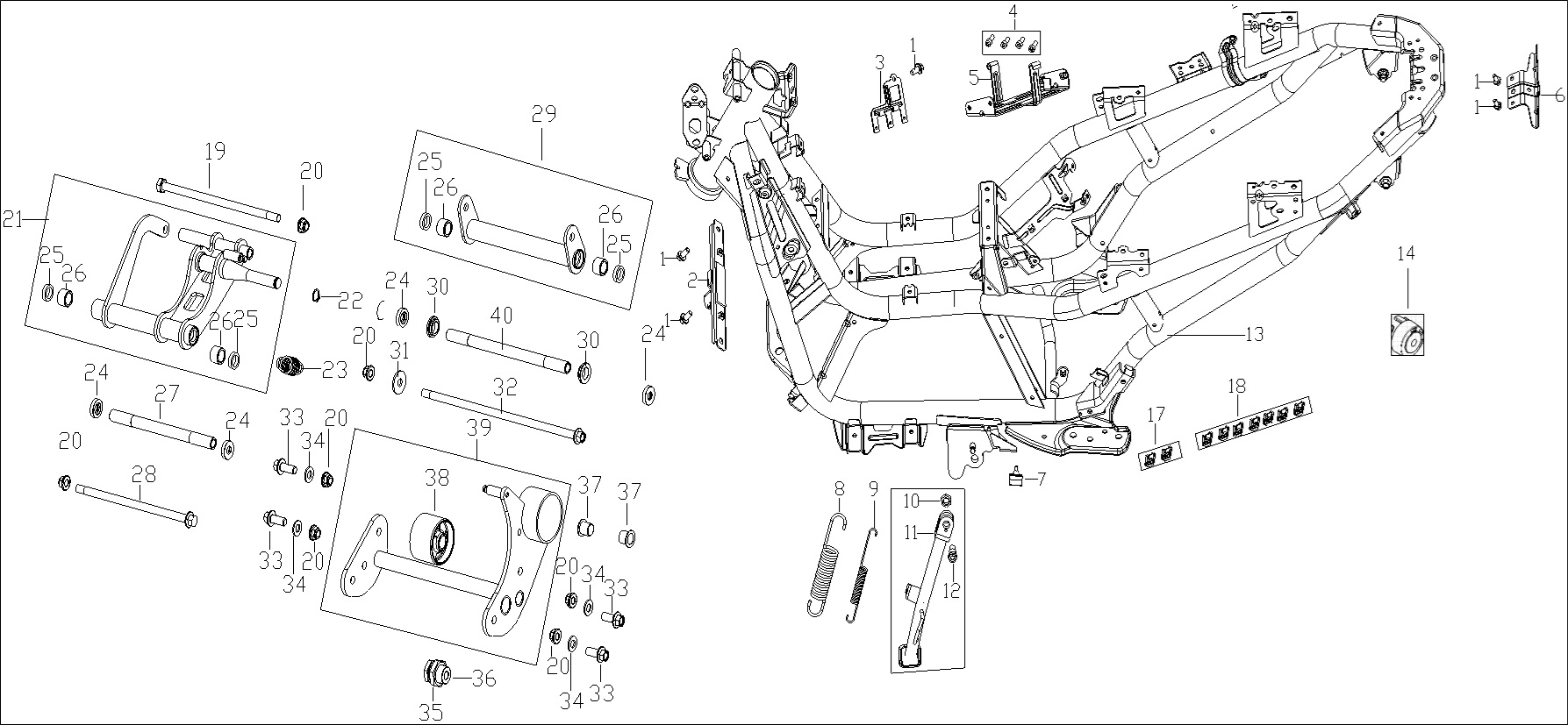 Motor Askı Burcu Küçük (SR3 250)
