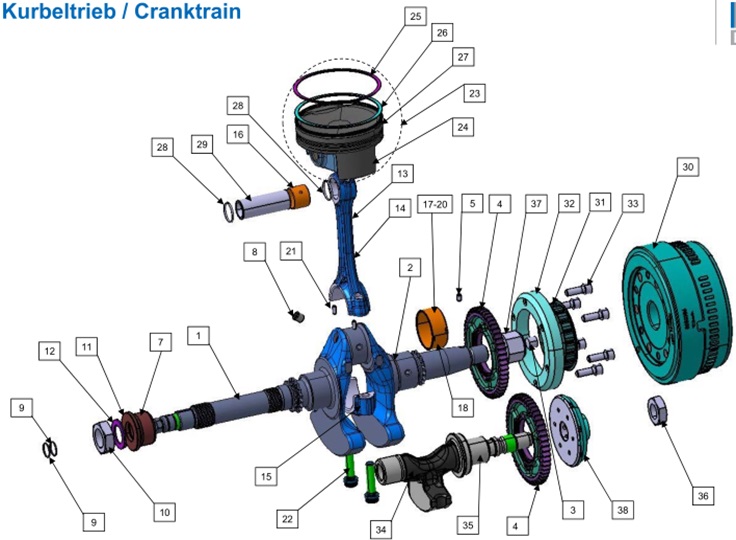 Yuki VOGE SR4  350 CC – BALANSÖR DİŞLİSİ (SR4 MAXİ 350) – Parça No: 4