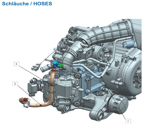 Yuki VOGE SR4  350 CC – YAKIT BORUSU SET (SR4 MAXİ 350) – Parça No: 2