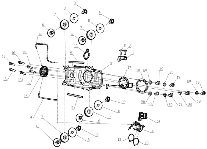 Yuki VOGE SR4  350 CC – YAKIT POMPA (SR4 MAXİ 350) – Parça No: 11