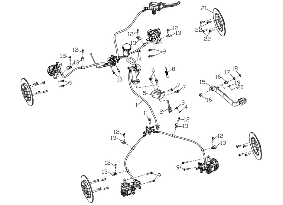 Fren Braketi (SW570 Atv)
