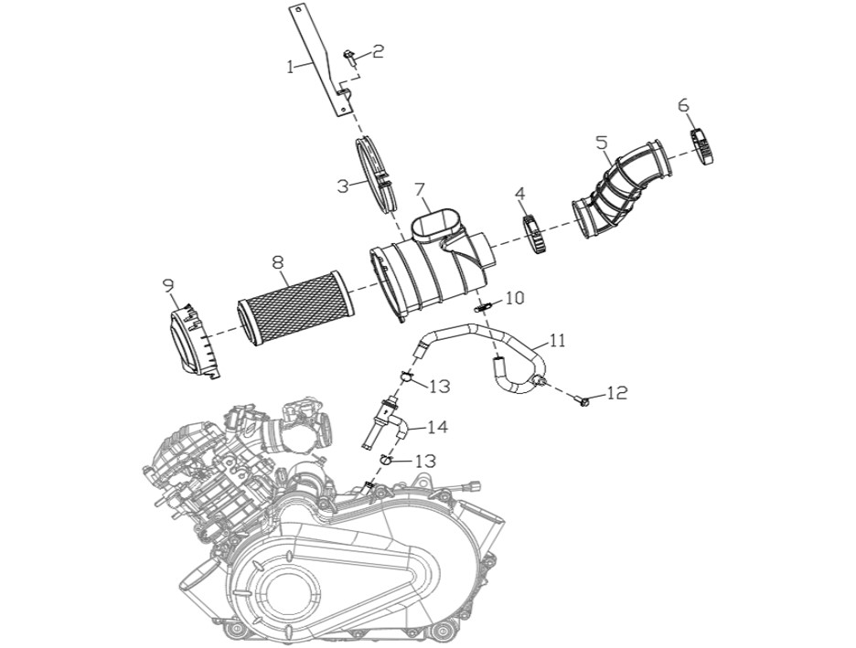 Motor V Boru (SW570 Atv) - Yuki SW570 Atv