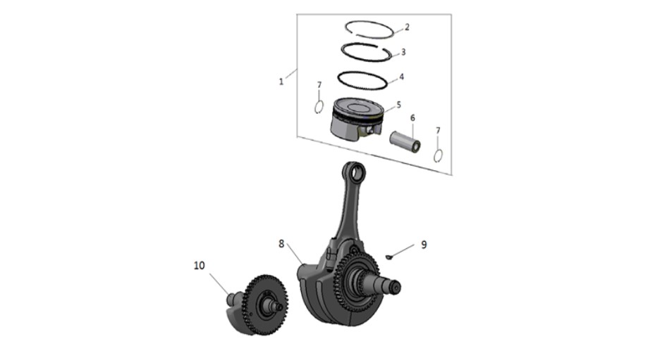 Piston Seti (SW570 Atv)