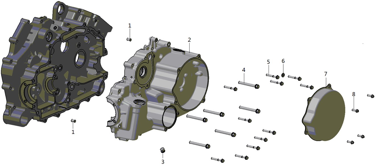 Stator Kapak Dekoratifi (SW570 Atv)