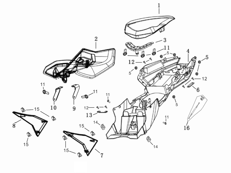 Koltuk Braketi (Gp-1 Taro 250R)