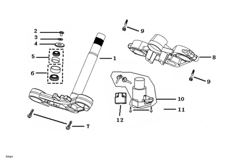 Direksiyon Kilidi (Gp-1 Taro 250R)