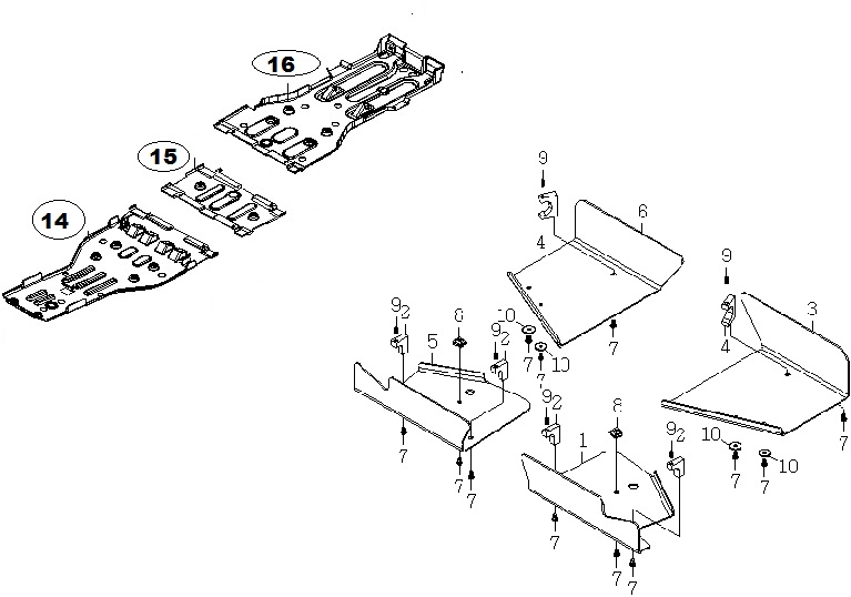 Motor Alt Koruma Sacı Set ( Smc 700 Atv )