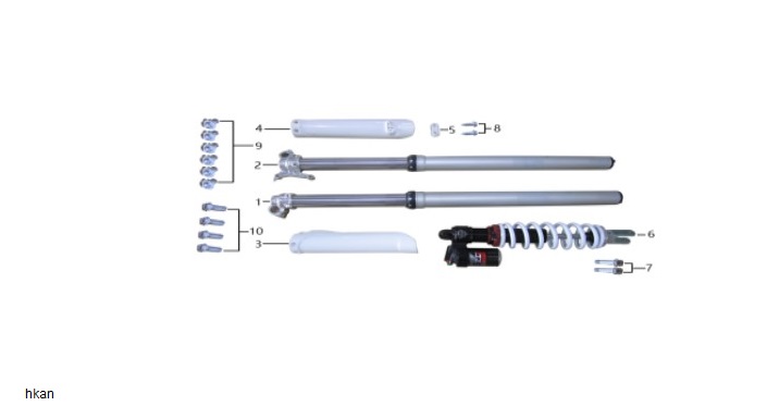Ön Amortisör Koruma Pls Sol (Dirty Paws 250 2T) - Yuki Dirty Paws 2T 250CC 2 Zamanli