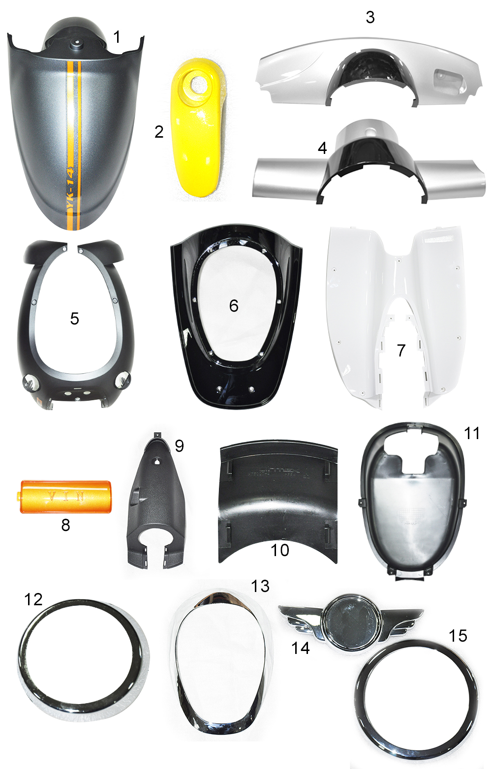 Yuki E-Scooter Rover On Grenaj Grubu patlak şeması