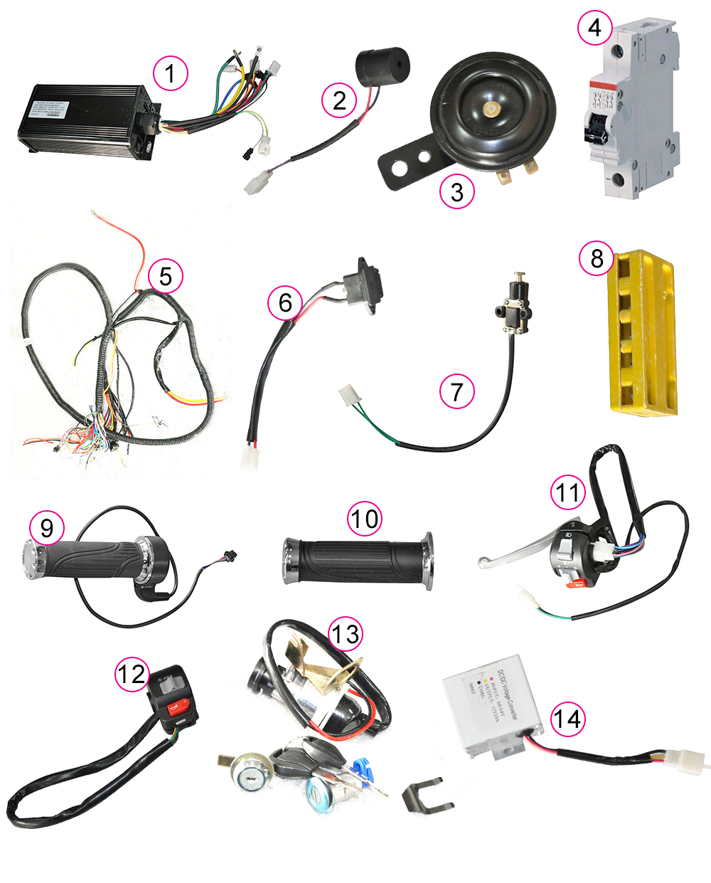 Yuki E-Scooter Planet Elektrık Grubu patlak şeması