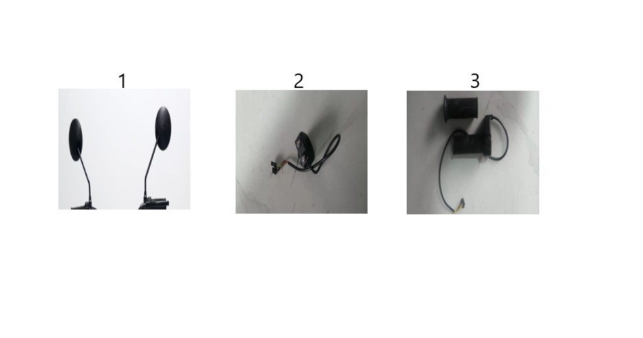 Yuki YUKİ E-SCOOTER LUCKY YK51 – AYNA SET (LUCKY YK-51) – Parça No: 1